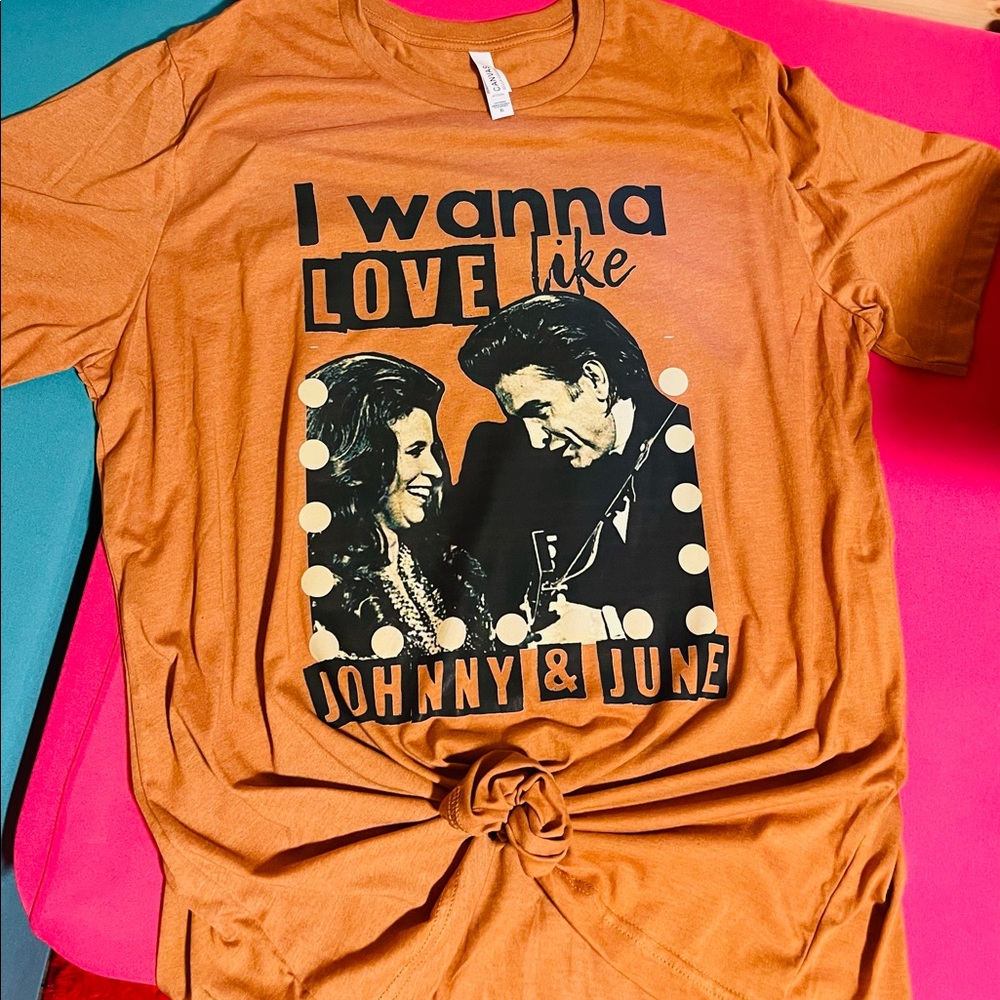 Love like Johnny & June, Johnny Cash T-shirt, Bella Canvas